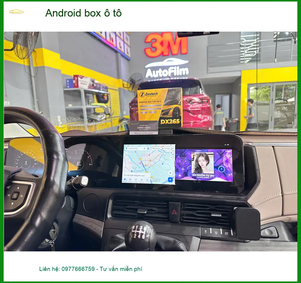 Anh Huy lắp Android box ô tô cho Honda CRV tại Cần Giờ để giải trí