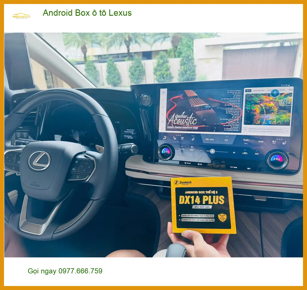 Anh Tùng lắp Android Box cho Lexus RX 350 Quận Phú Nhuận tiện xem giải trí ảnh thực tế 3