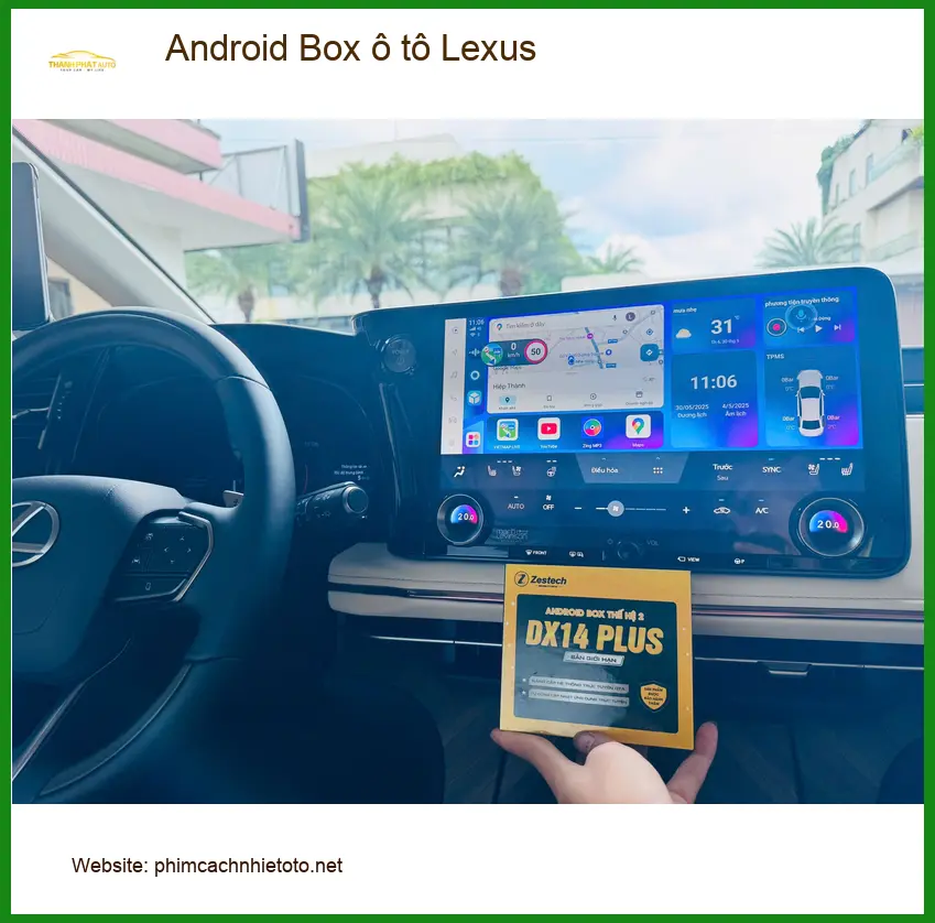Anh Tùng lắp Android Box cho Lexus RX 350 Quận Phú Nhuận tiện xem giải trí ảnh thực tế 4