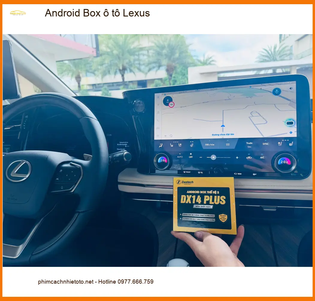 Anh Vĩnh lắp Android Box ô tô Lexus tại Củ Chi để giải trí và dẫn đường tiện lợi