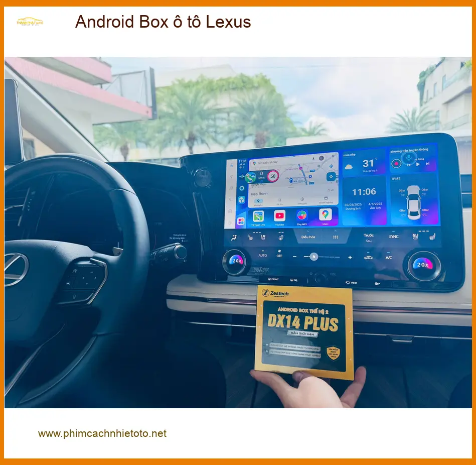 Anh Vĩnh lắp Android Box ô tô Lexus tại Củ Chi để giải trí và dẫn đường tiện lợi ảnh thực tế 2