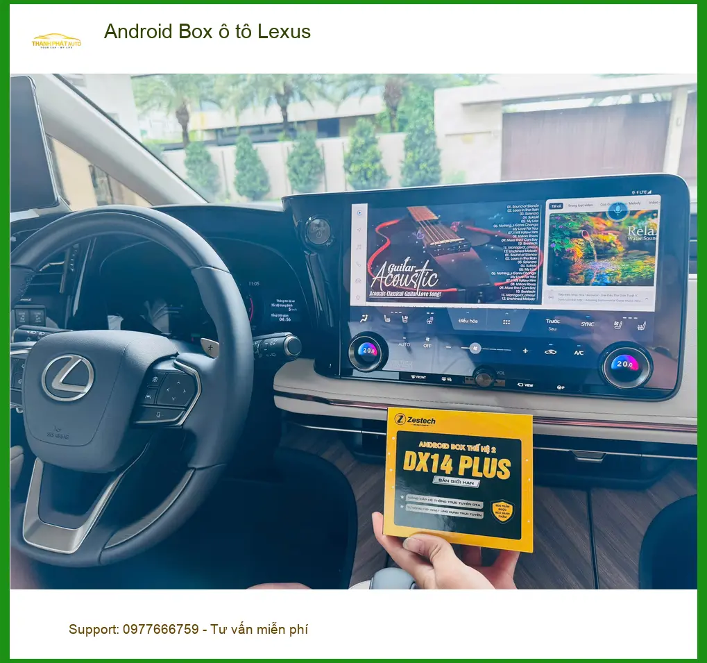 Bác Cường lắp Android Box ô tô cho Lexus để nâng cấp trải nghiệm giải trí tại Hóc Môn ảnh thực tế 3