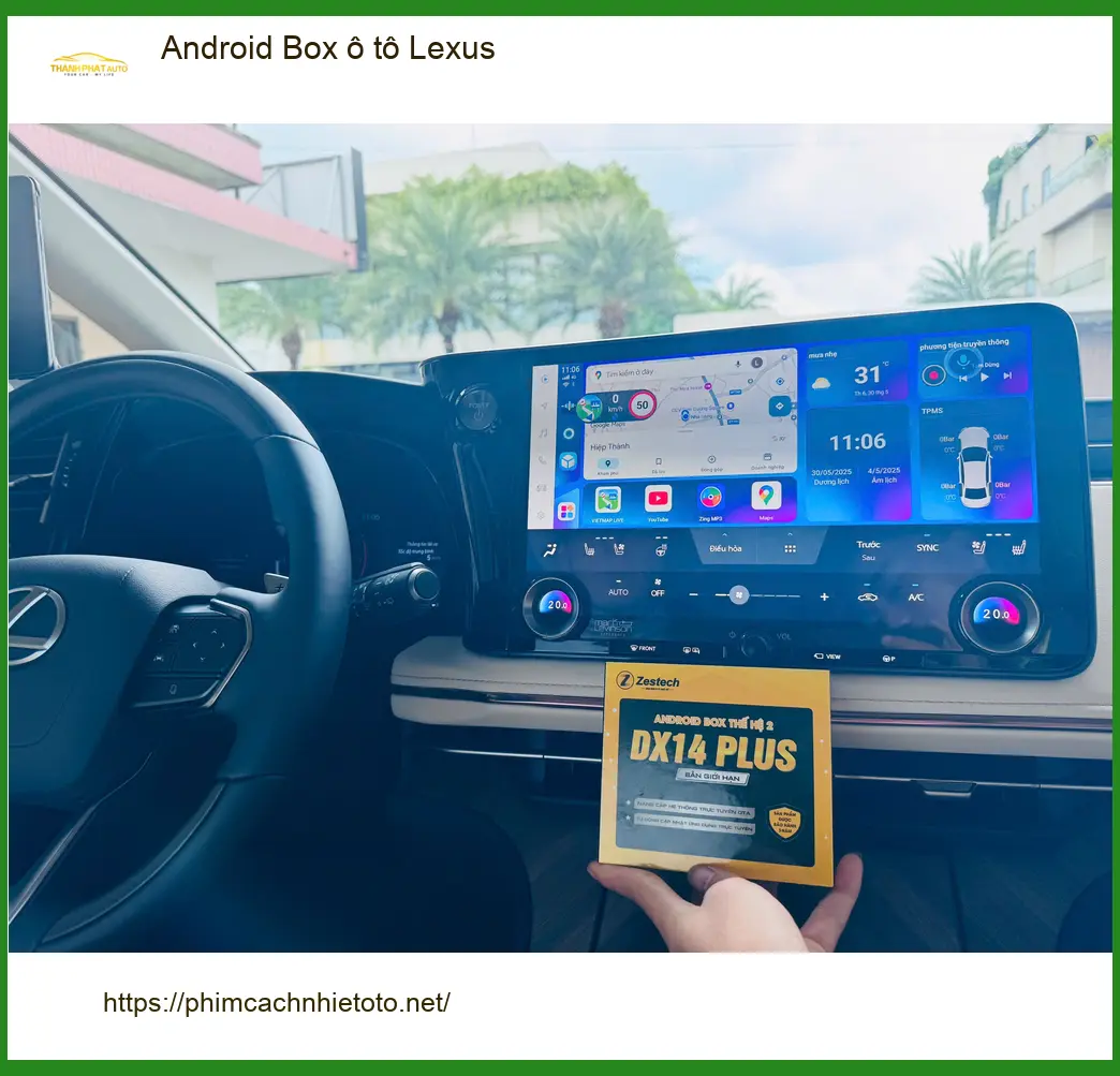 Anh Minh lắp Android Box ô tô cho Lexus RX350 ở Quận 2 để nâng tầm giải trí và tiện ích ảnh thực tế 2