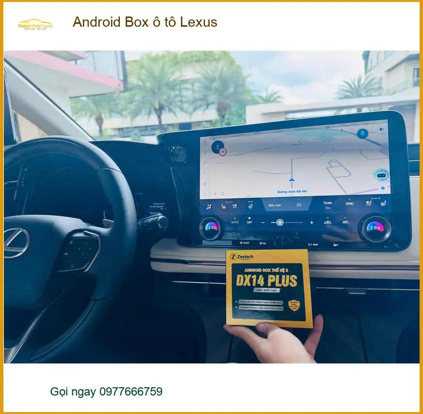 Anh Quang lắp Android Box ô tô Lexus tại Quận 9 để xem YouTube, bản đồ ảnh thực tế 2