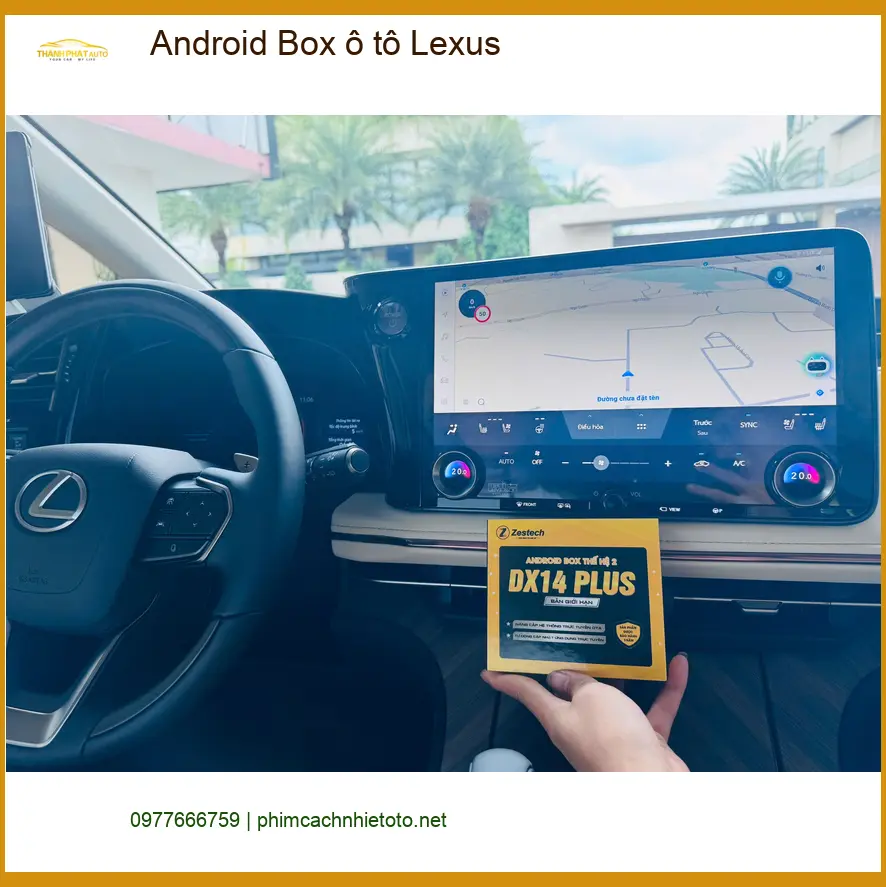 Anh Quang lắp Android Box ô tô Lexus tại Quận 9 để xem YouTube, bản đồ ảnh thực tế 3