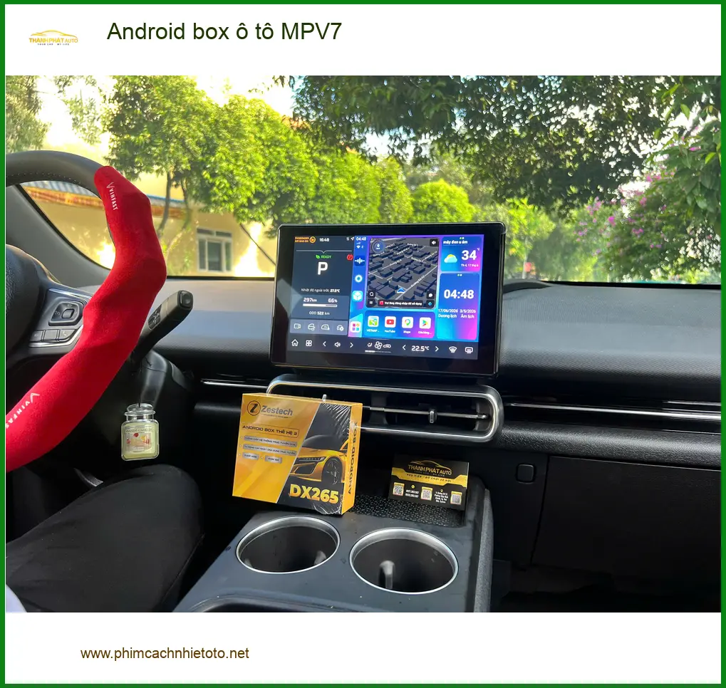 Chị Thảo lắp Android box ô tô MPV7 cho Hyundai Custin Quận 8 giải trí ảnh thực tế 2