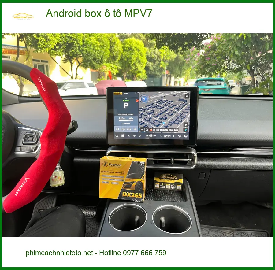 Chị Thảo lắp Android box ô tô MPV7 cho Hyundai Custin Quận 8 giải trí ảnh thực tế 4