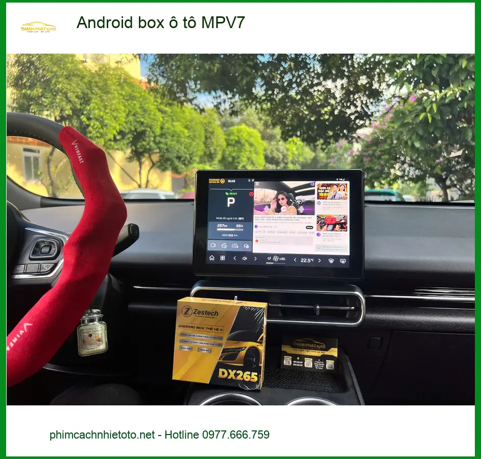 Chị Thảo lắp Android box ô tô MPV7 cho Hyundai Custin Quận 8 giải trí ảnh thực tế 5