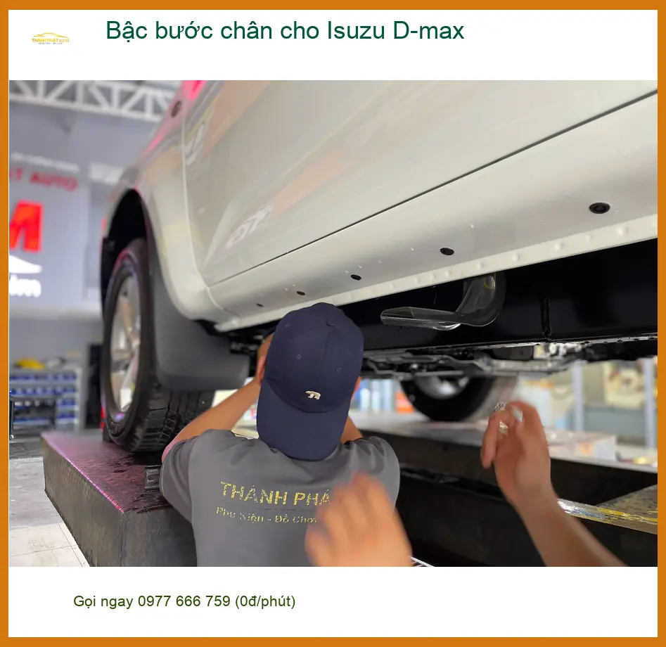 Chú Khang lắp bậc bước chân cho Isuzu D-max để lên xuống xe tiện hơn ở Quận Tân Bình ảnh thực tế 4