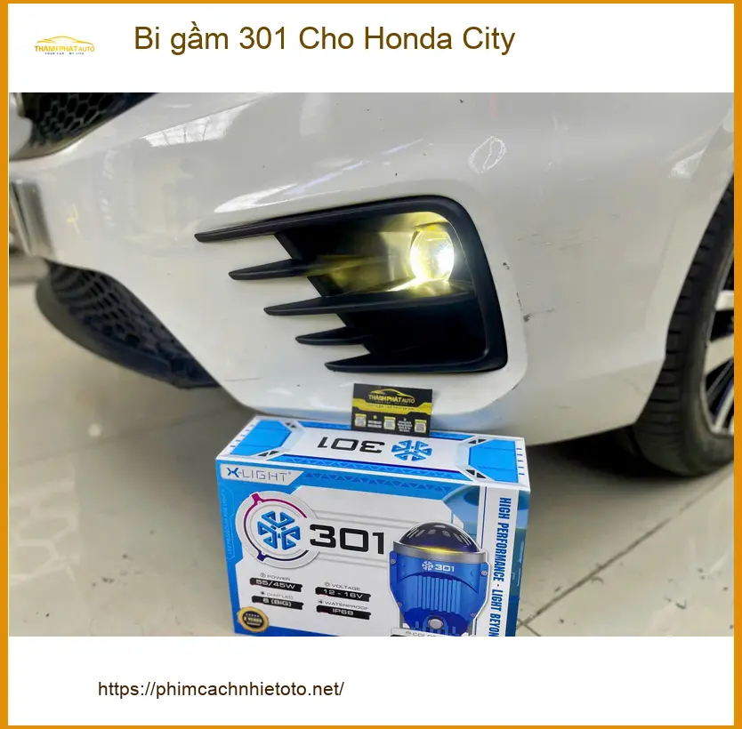 Anh Cường độ bi gầm 301 cho Honda City tại Quận 2 để tăng cường tầm nhìn ảnh thực tế 2