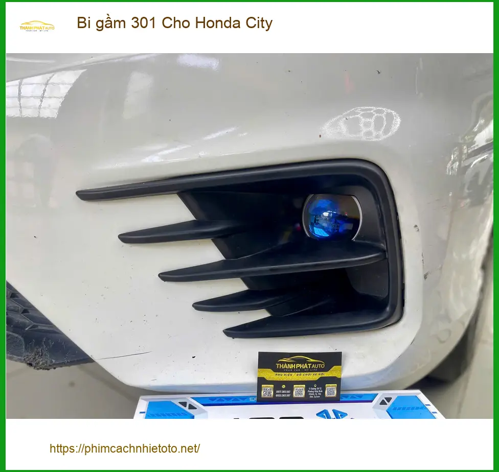 Anh Cường độ bi gầm 301 cho Honda City tại Quận 2 để tăng cường tầm nhìn ảnh thực tế 4