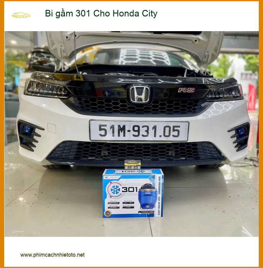 Anh Cường lắp bi gầm 301 cho Honda City tại Thủ Đức để an toàn hơn khi đi mưa ảnh thực tế 4