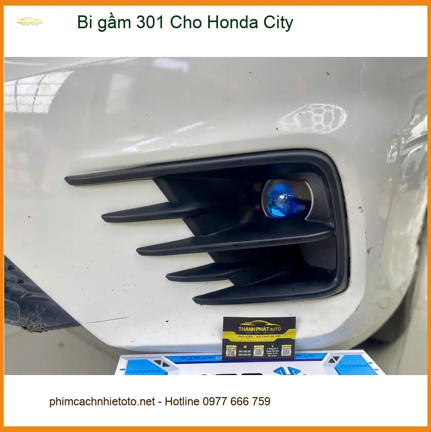 Anh Khôi độ bi gầm 301 cho Honda City ở Quận Phú Nhuận vì đèn zin yếu