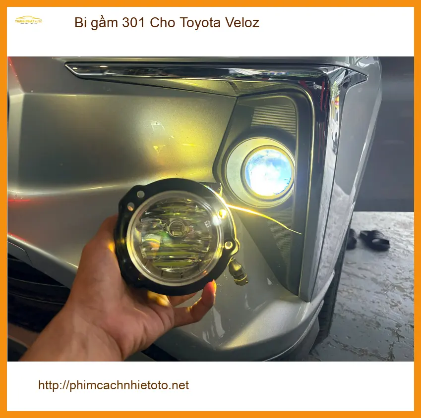 Anh Minh độ bi gầm 301 cho Toyota Veloz tại Quận Thủ Đức để tăng sáng