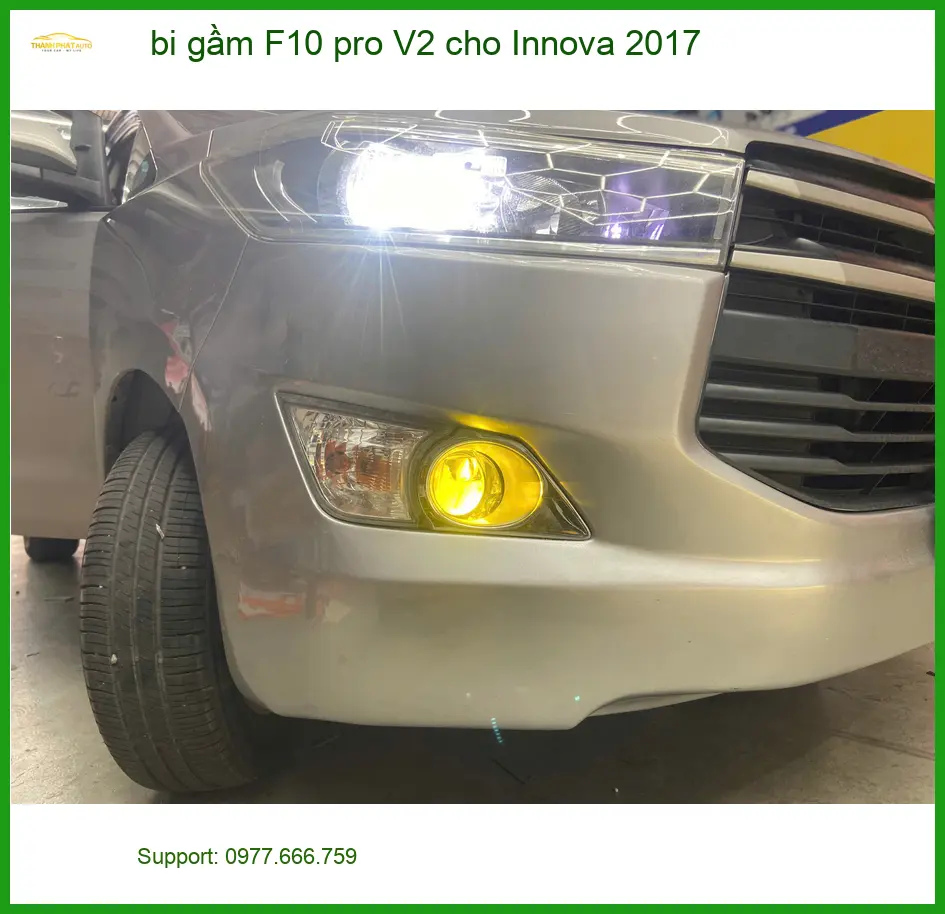 Anh Cường lắp bi gầm F10 pro V2 cho Innova 2017 tại Hóc Môn vì đèn yếu ảnh thực tế 3
