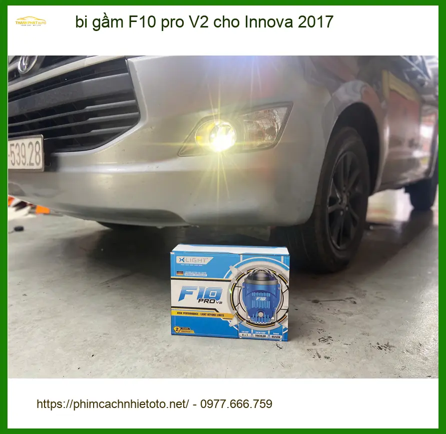 Anh Cường lắp bi gầm F10 pro V2 cho Innova 2017 tại Hóc Môn vì đèn yếu ảnh thực tế 4