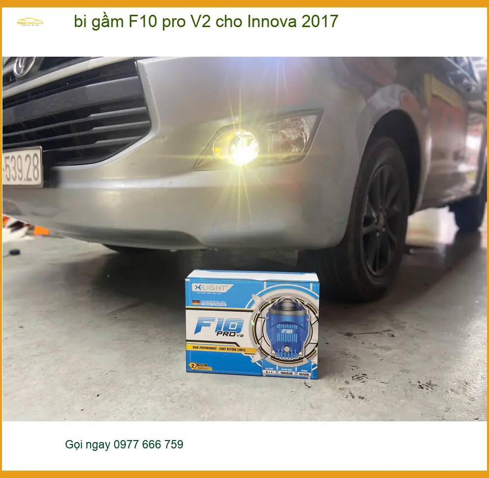 Anh Dũng lắp bi gầm F10 pro V2 cho Innova 2017 tại Quận 2 để cải thiện tầm nhìn ban đêm ảnh thực tế 4