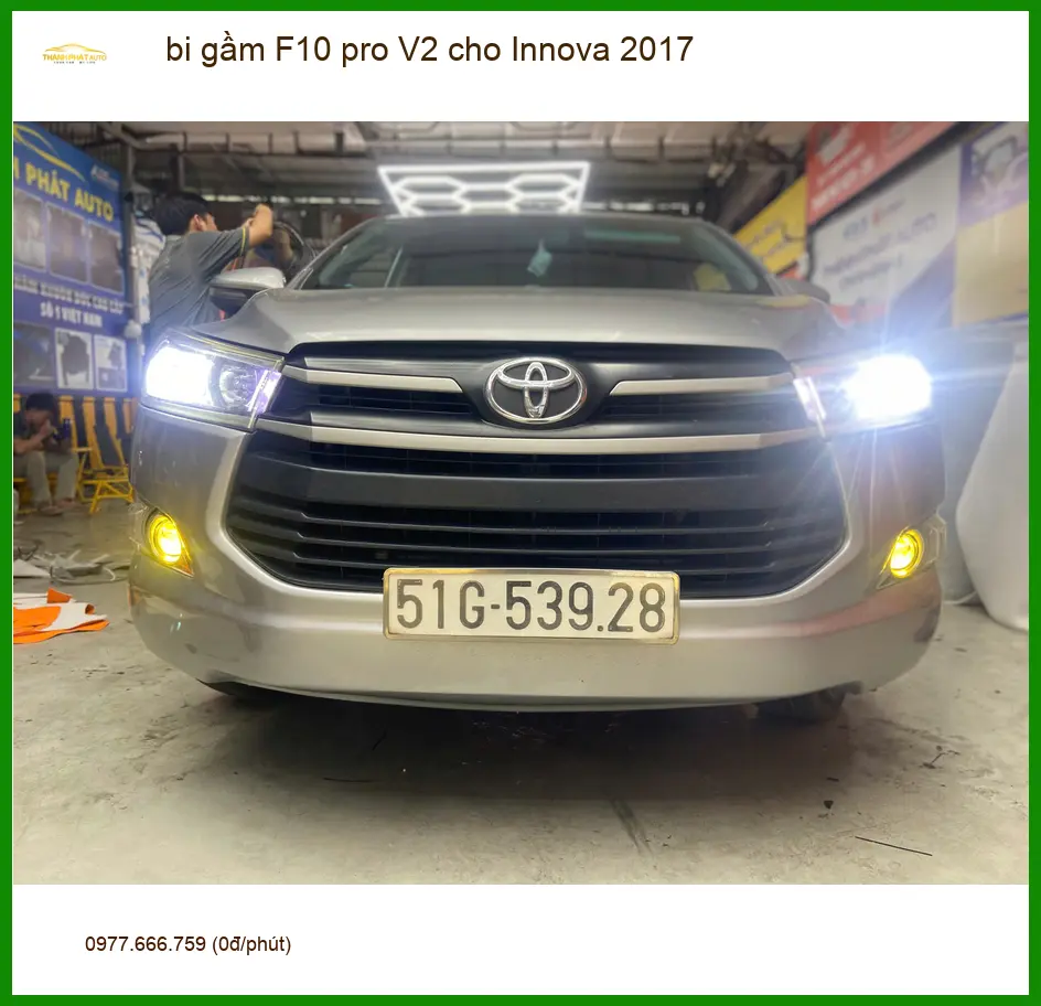 Anh Khang lắp bi gầm F10 pro V2 cho Innova 2017 tại Quận 1