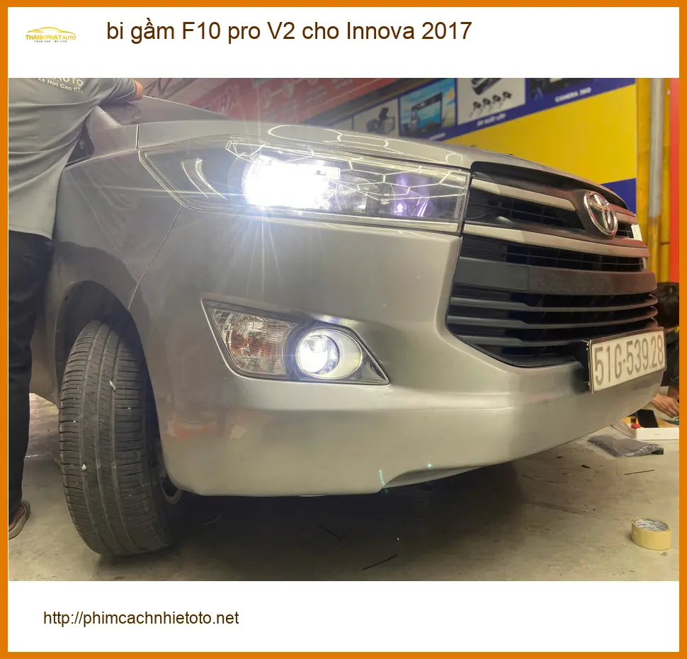 Anh Hoàng lắp bi gầm F10 pro V2 cho Innova 2017 tại Tân Bình ảnh thực tế 4