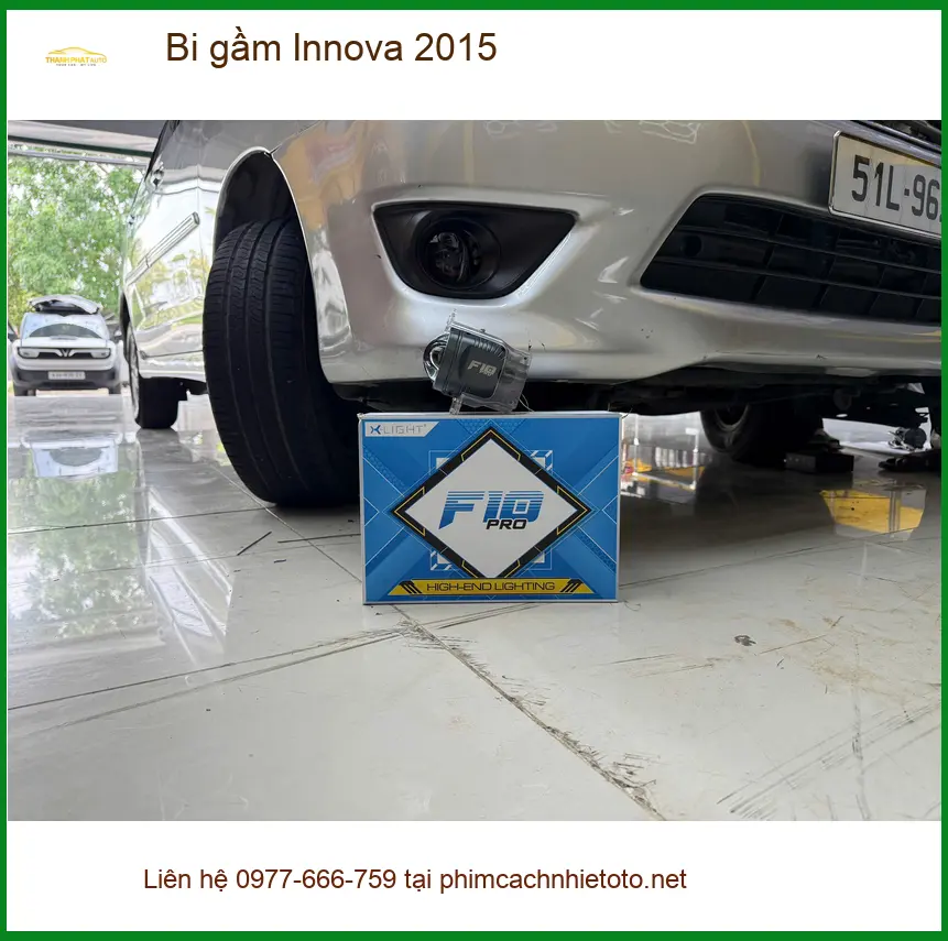 Anh Minh lắp bi gầm Innova 2015 tại Quận 11 mong muốn cải thiện tầm nhìn khi lái xe đêm ảnh thực tế 2