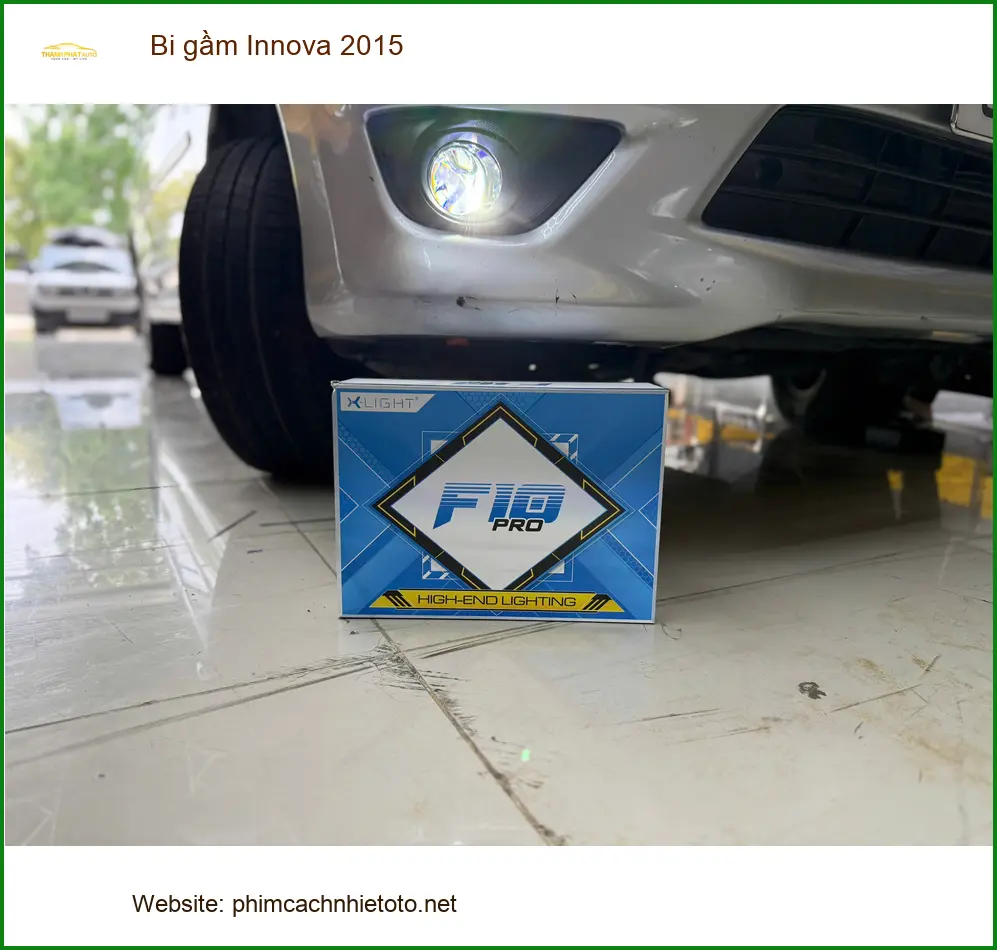 Anh Minh lắp bi gầm Innova 2015 tại Quận 11 mong muốn cải thiện tầm nhìn khi lái xe đêm ảnh thực tế 3