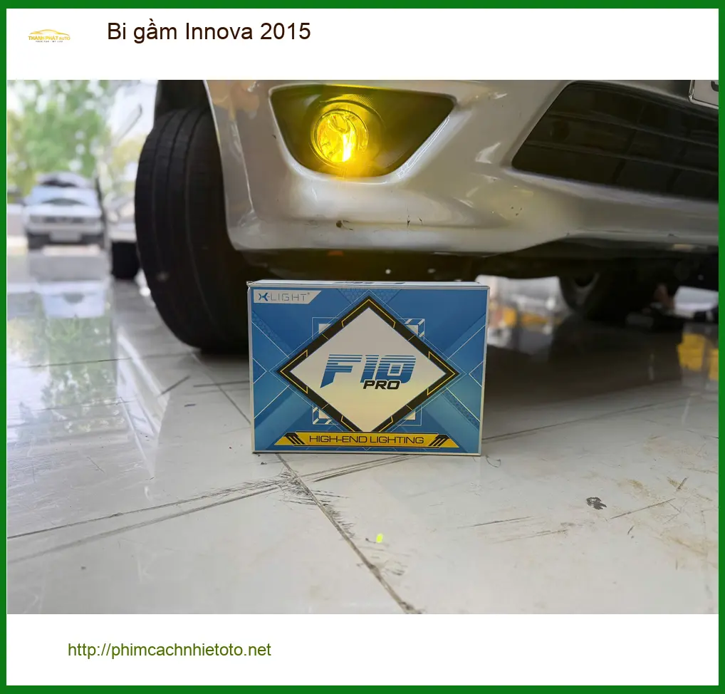 Anh Quang độ bi gầm Innova 2015 tại Cần Giờ để cải thiện tầm nhìn ban đêm ảnh thực tế 3