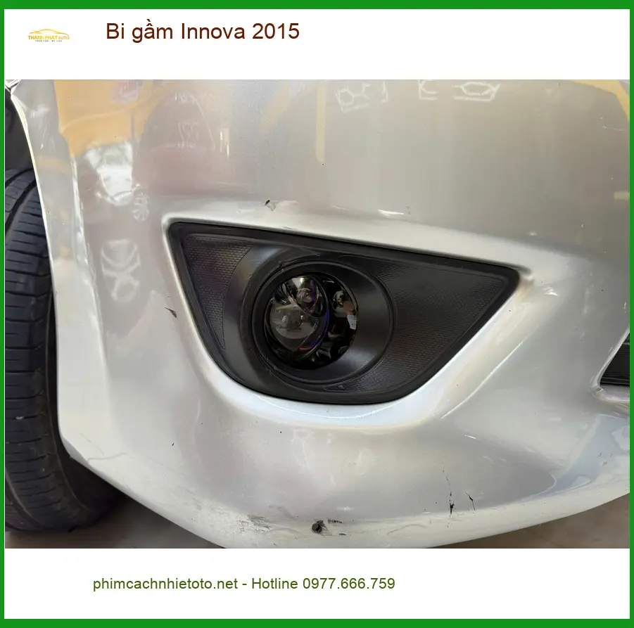 Anh Quang độ bi gầm Innova 2015 tại Cần Giờ để cải thiện tầm nhìn ban đêm ảnh thực tế 4