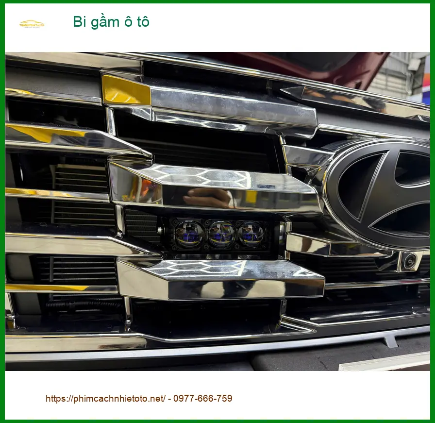 Anh Khôi độ bi gầm ô tô Hyundai Accent tại Quận 11 vì đèn zin mờ khi đi mưa đêm ảnh thực tế 3