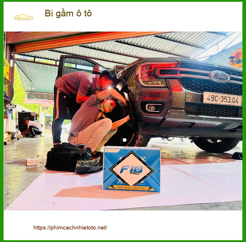 Anh Tùng lắp bi gầm ô tô Hyundai Accent tại Quận Thủ Đức chính hãng ảnh thực tế 5