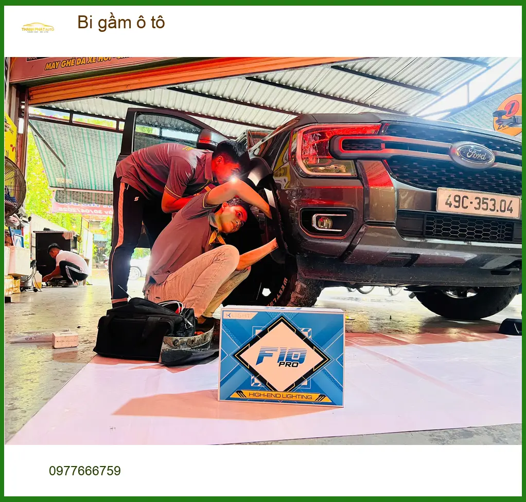 Anh Thanh lắp bi gầm ô tô cho Ford Ranger tại Quận Bình Tân ảnh thực tế 4
