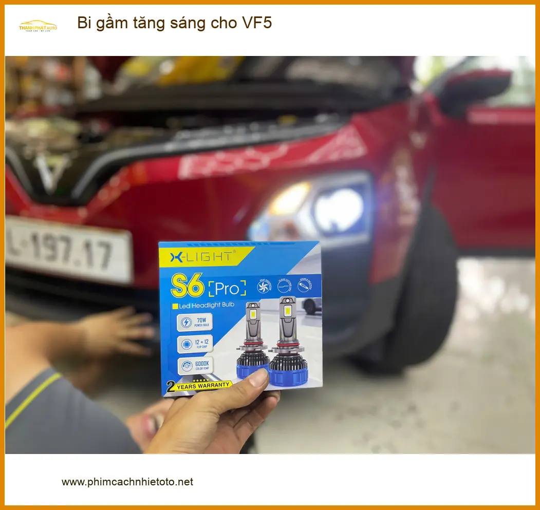 Anh Tuấn Anh độ bi gầm tăng sáng cho VF5 tại Quận 8 để cải thiện tầm nhìn ban đêm ảnh thực tế 2