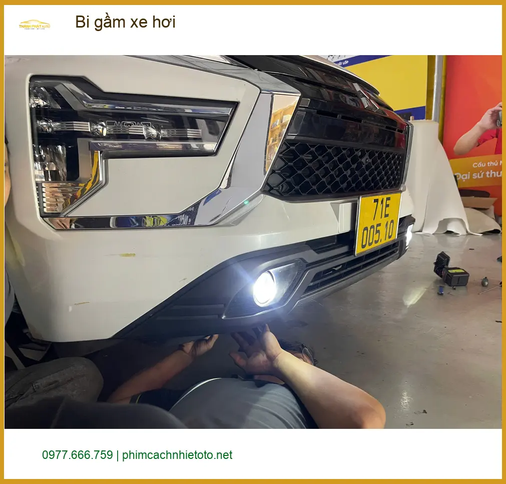 Chú Cường độ bi gầm xe hơi cho Mazda CX-5 vì đèn zin yếu, đi đêm ở Quận 9 ảnh thực tế 4