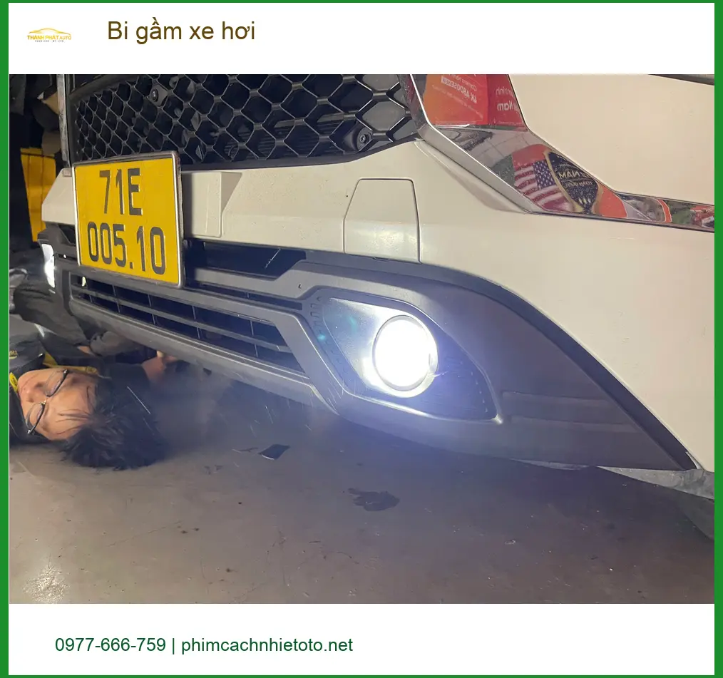 Chú Cường độ bi gầm xe hơi cho Mazda CX-5 vì đèn zin yếu, đi đêm ở Quận 9 ảnh thực tế 5