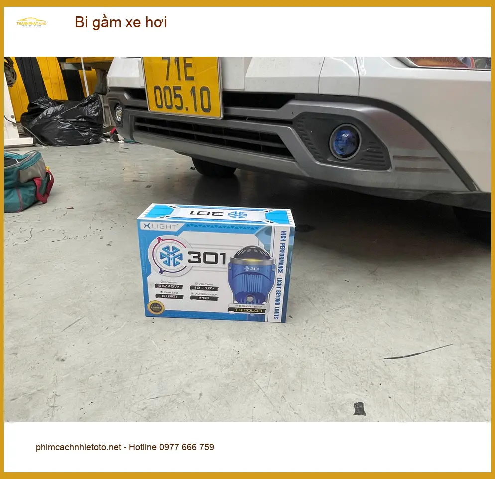 Anh Tú lắp bi gầm xe hơi cho Honda Civic tại Quận 8 vì đèn pha zin mờ ảnh thực tế 2
