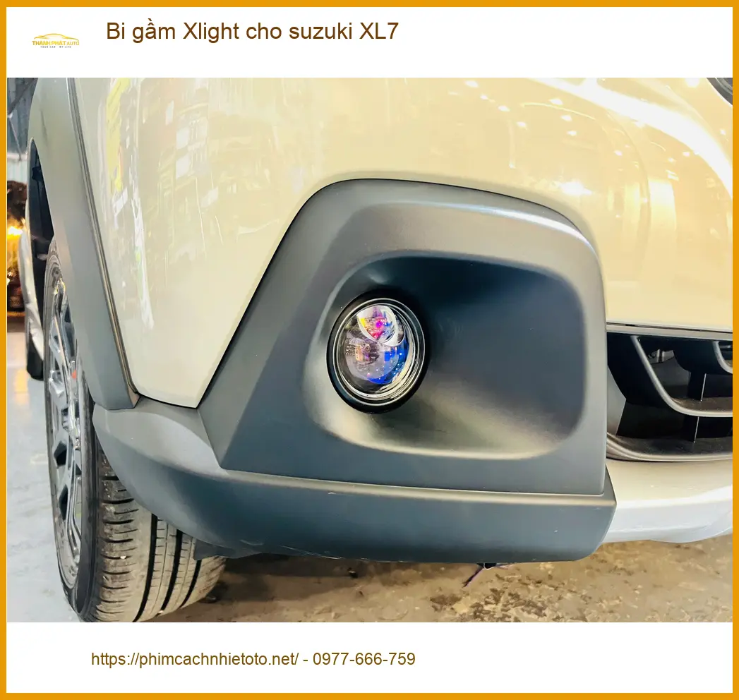 Anh Tấn lắp bi gầm Xlight cho Suzuki XL7 Quận 7 để cải thiện tầm nhìn ban đêm ảnh thực tế 2