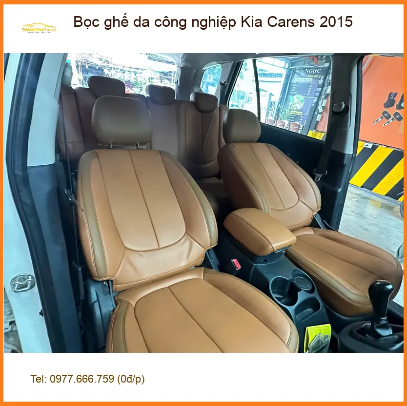Anh Khang bọc ghế da công nghiệp Kia Carens 2015 tại Quận Tân Bình