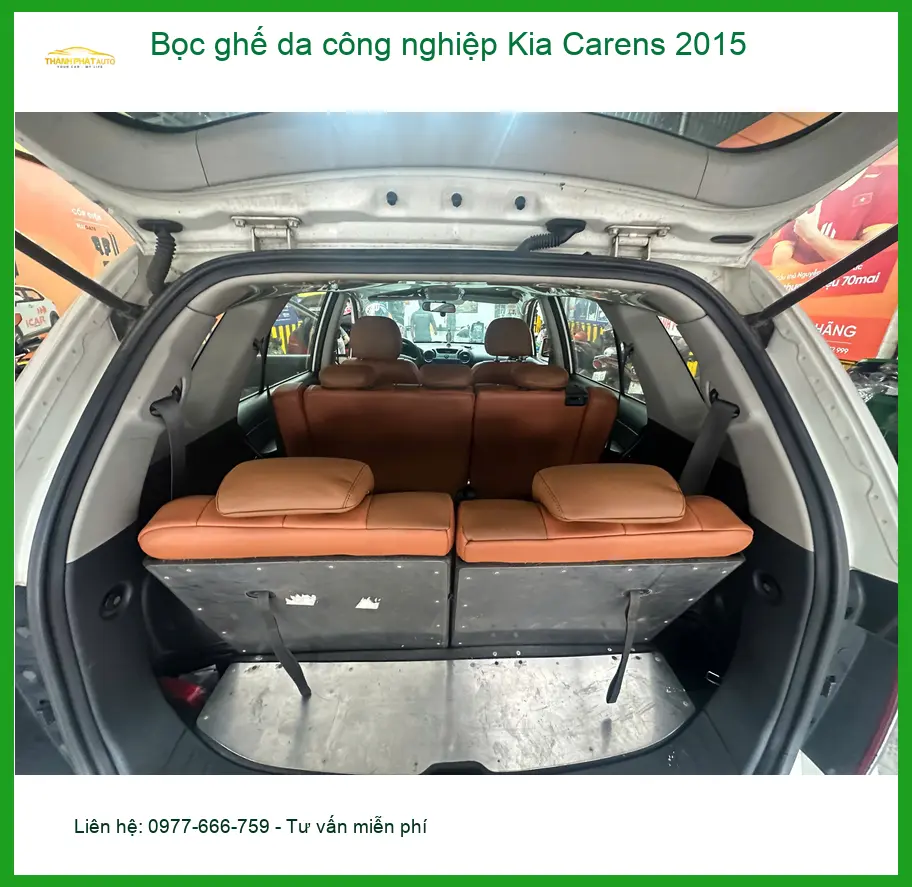 Anh Khang bọc ghế da công nghiệp Kia Carens 2015 tại Quận Tân Bình ảnh thực tế 3