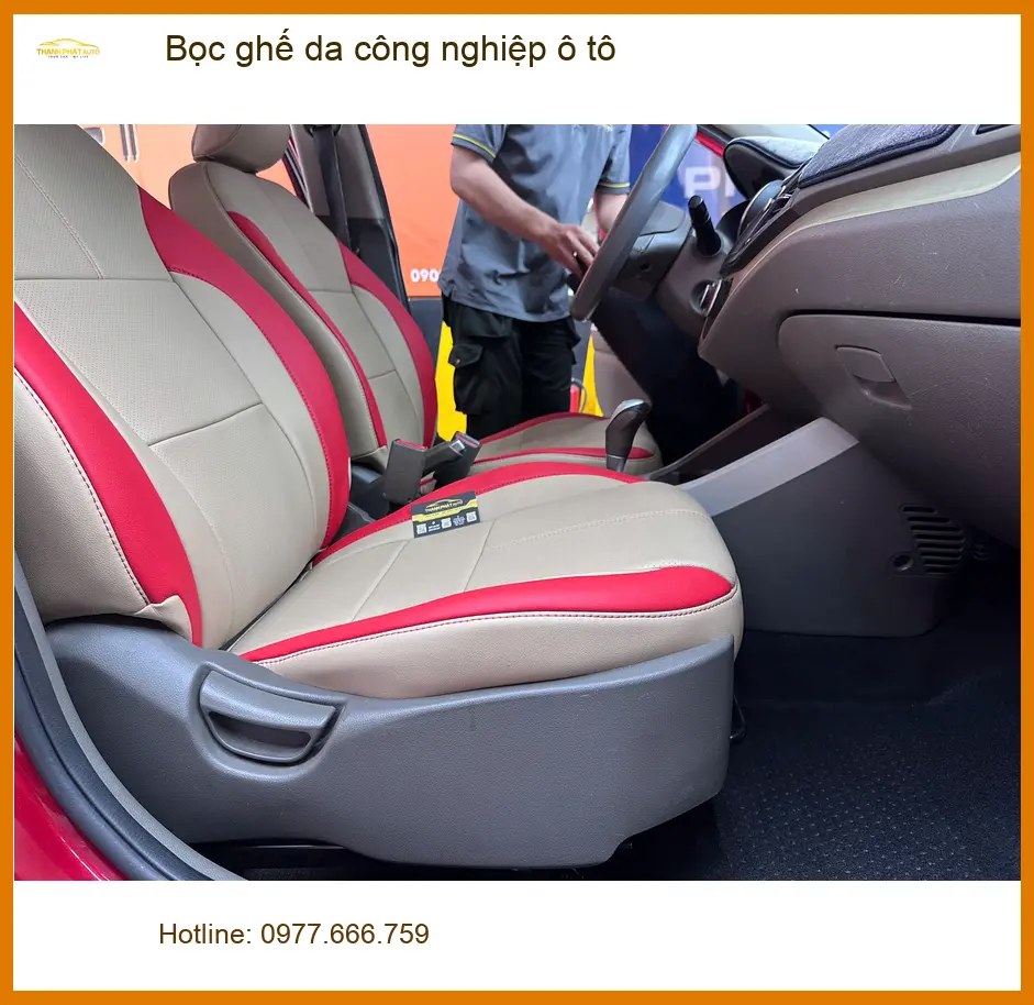Anh Quang bọc ghế da công nghiệp ô tô Mitsubishi Attrage tại Quận 10 ảnh thực tế 5