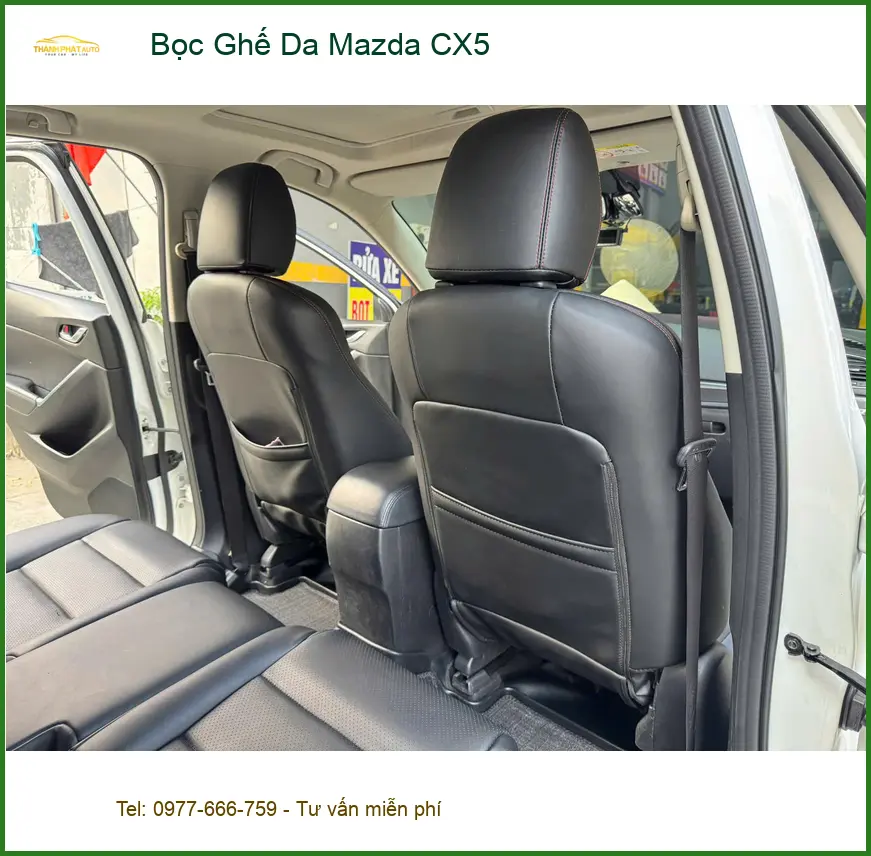 Anh Quang bọc ghế da Mazda CX5 tại Quận 8 vì ghế cũ đã bạc màu ảnh thực tế 3