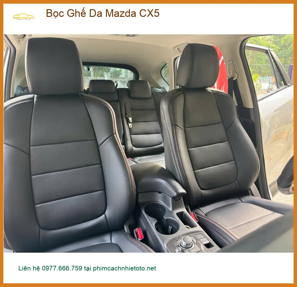 Chị Diệu bọc ghế da Mazda CX5 tại Quận Tân Bình để làm mới không gian xe ảnh thực tế 2