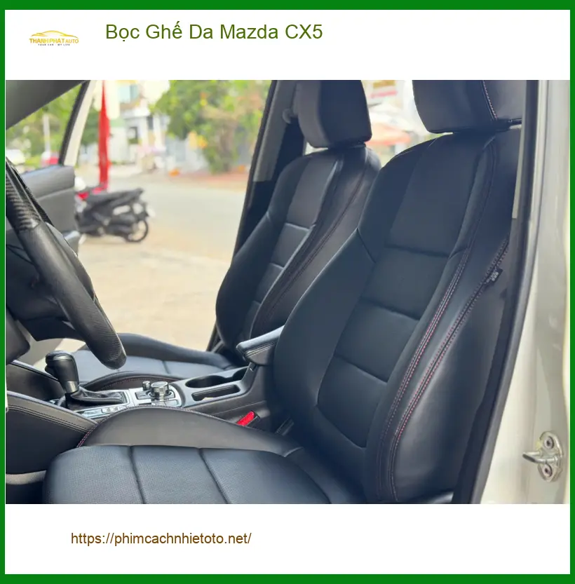 Chị Diệu bọc ghế da Mazda CX5 tại Quận Tân Bình để làm mới không gian xe ảnh thực tế 3