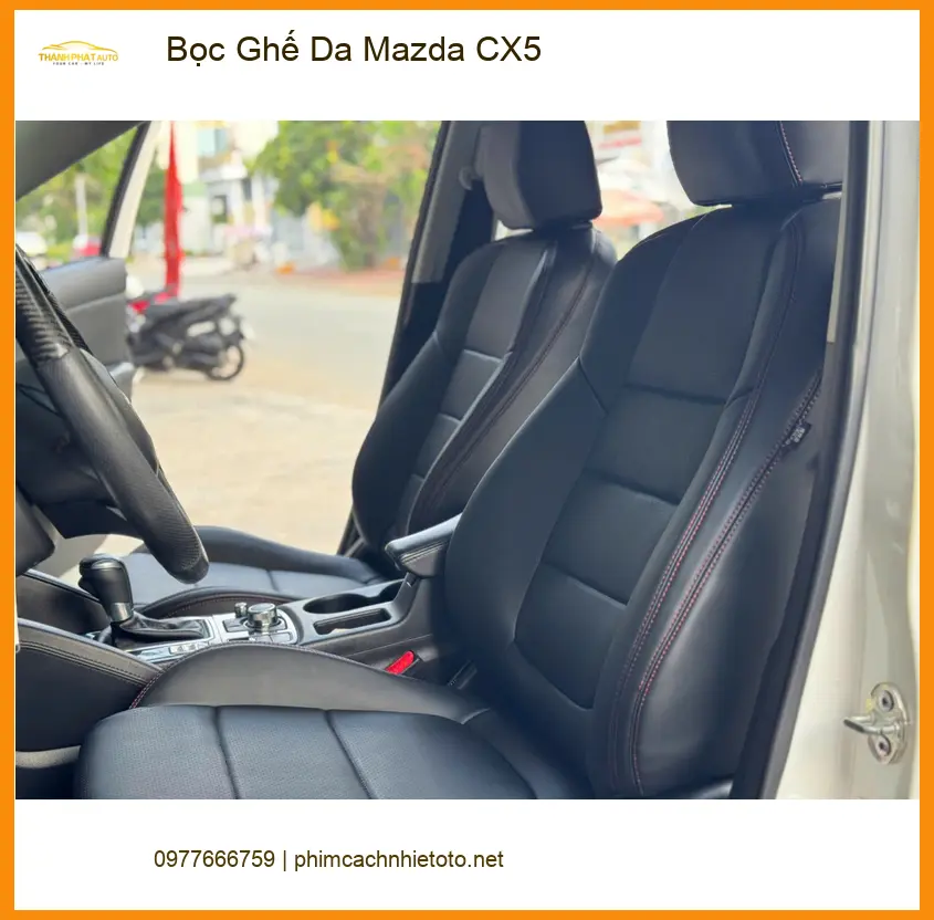 Anh Minh bọc ghế da Mazda CX5 Quận Thủ Đức để nội thất xe sạch sẽ, đẳng cấp hơn ảnh thực tế 4