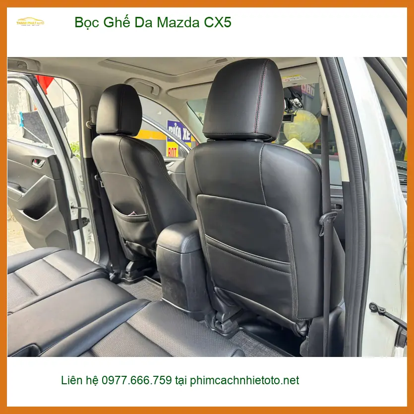 Chú Quang bọc ghế da Mazda CX5 tại Quận 6 vì ghế cũ đã sờn rách