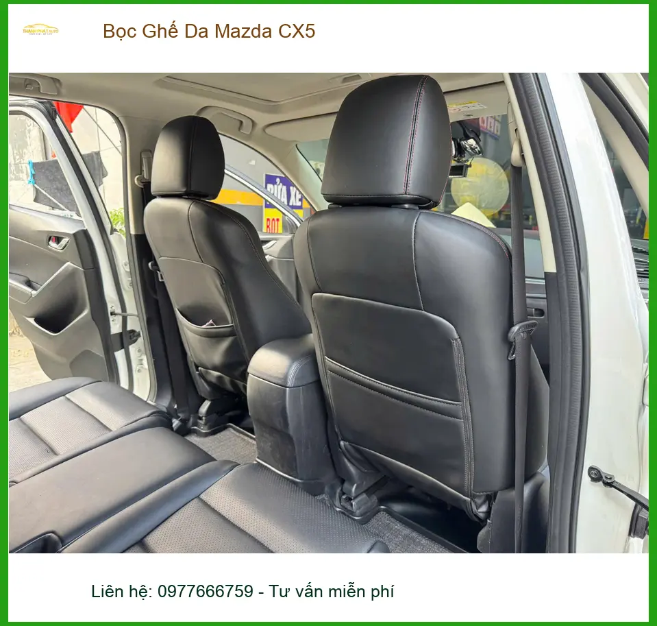 Anh Khang bọc ghế da Mazda CX5 Quận Tân Phú để nâng tầm không gian xe. ảnh thực tế 2