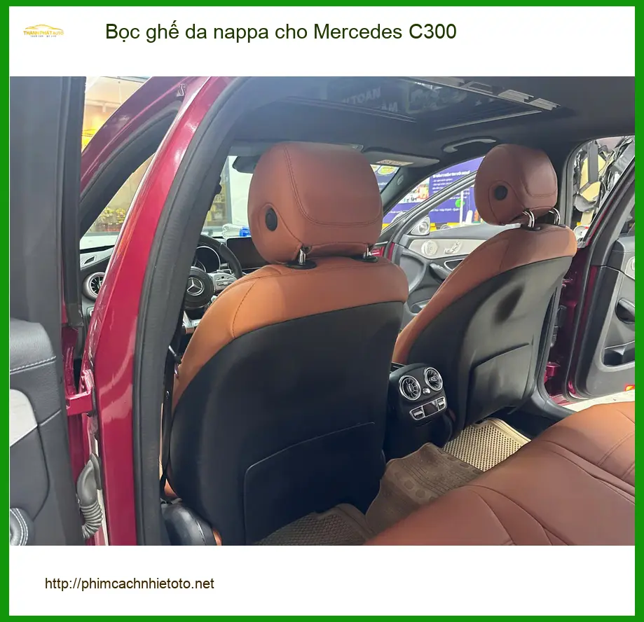 Anh Kiên bọc ghế da nappa cho Mercedes C300 tại Bình Chánh để nâng tầm nội thất ảnh thực tế 2