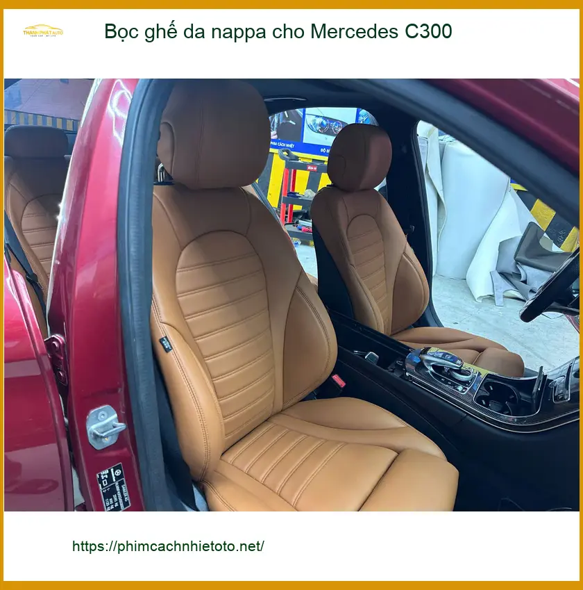 Anh Kiên bọc ghế da nappa cho Mercedes C300 tại Bình Chánh để nâng tầm nội thất ảnh thực tế 5