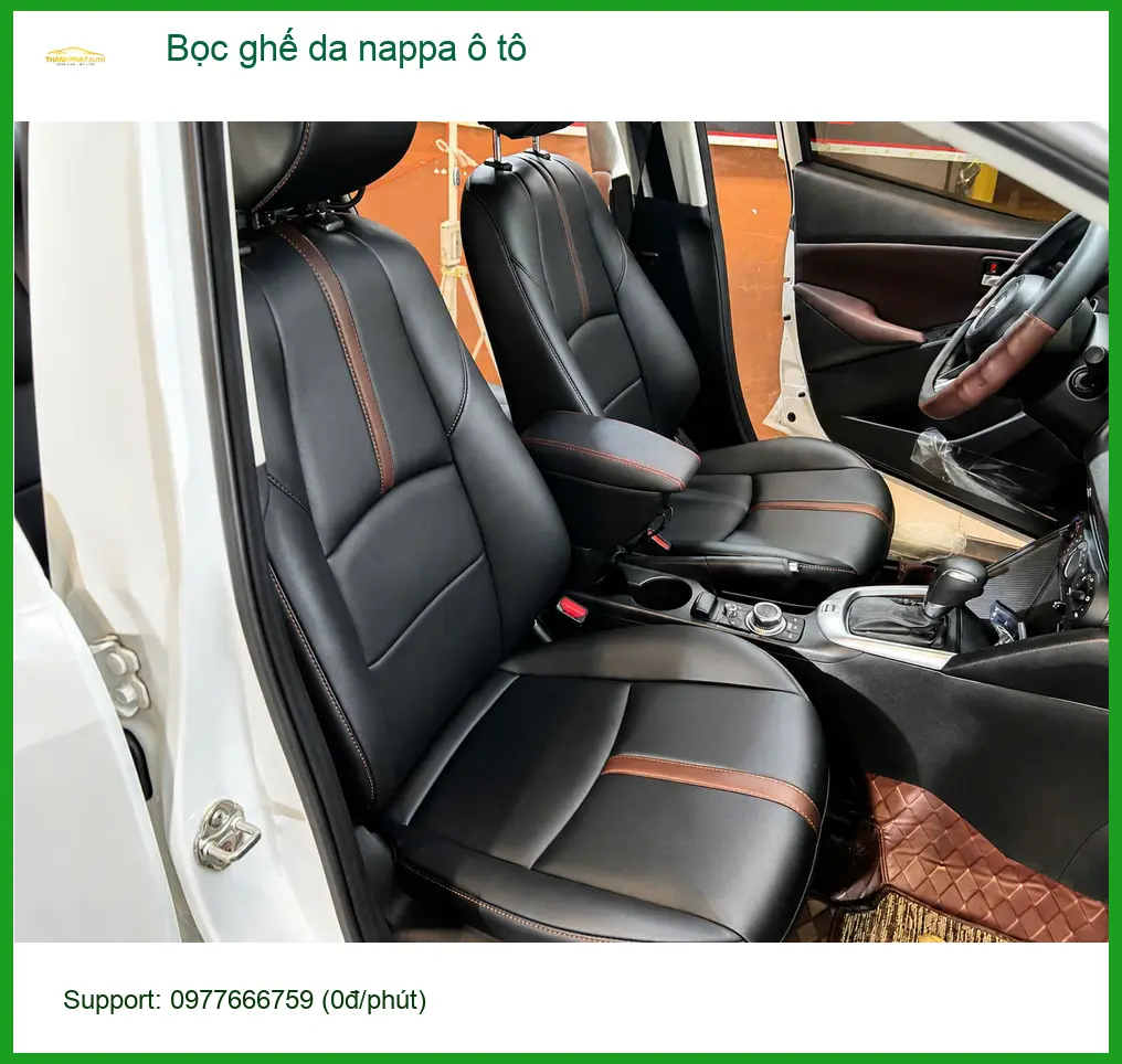 Chị Thanh bọc ghế da nappa ô tô Mazda CX-5 tại Quận 9 để không gian xe sang trọng hơn ảnh thực tế 3