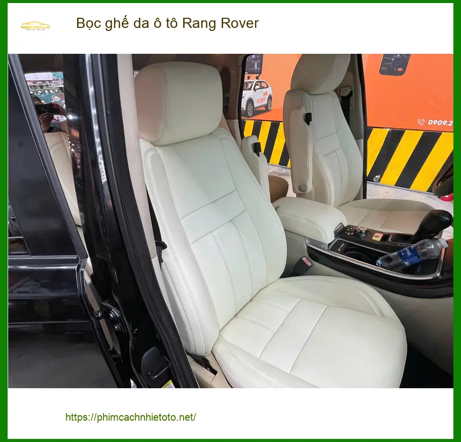 Anh Quý bọc ghế da ô tô Rang Rover tại Quận Thủ Đức vì ghế cũ đã sờn rách ảnh thực tế 2