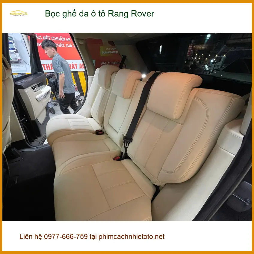 Anh Huy bọc ghế da ô tô Rang Rover Evoque Quận 12 để nâng tầm không gian nội thất