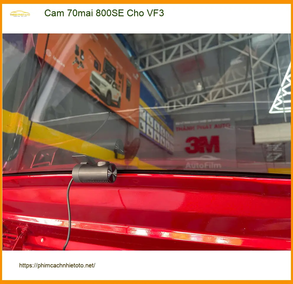 Anh Vĩnh lắp Camera 70mai 800SE cho VinFast VF3 tại Quận 2 để ghi lại hành trình ảnh thực tế 2